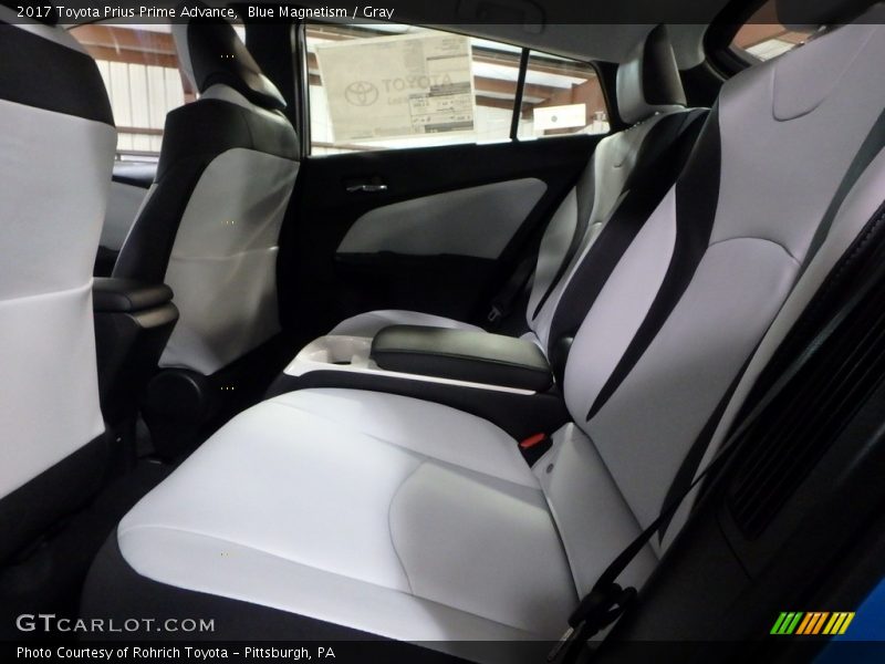 Blue Magnetism / Gray 2017 Toyota Prius Prime Advance