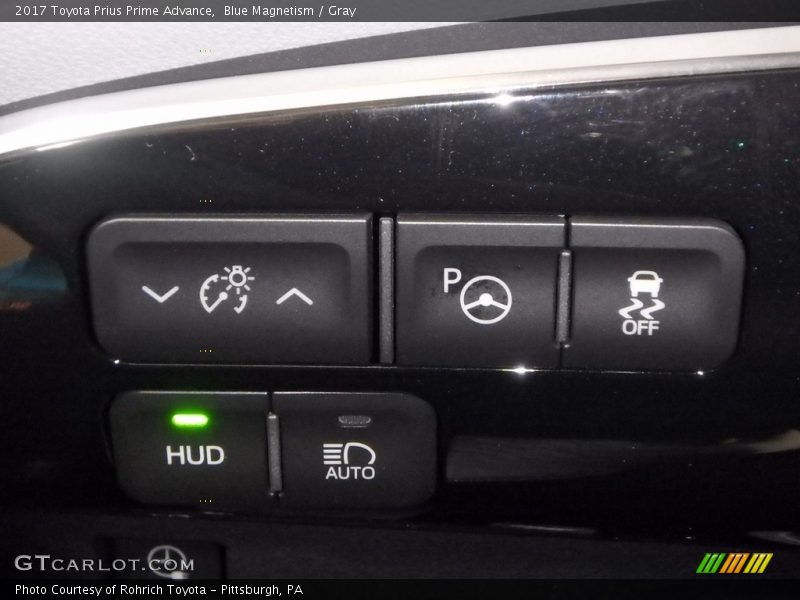 Blue Magnetism / Gray 2017 Toyota Prius Prime Advance