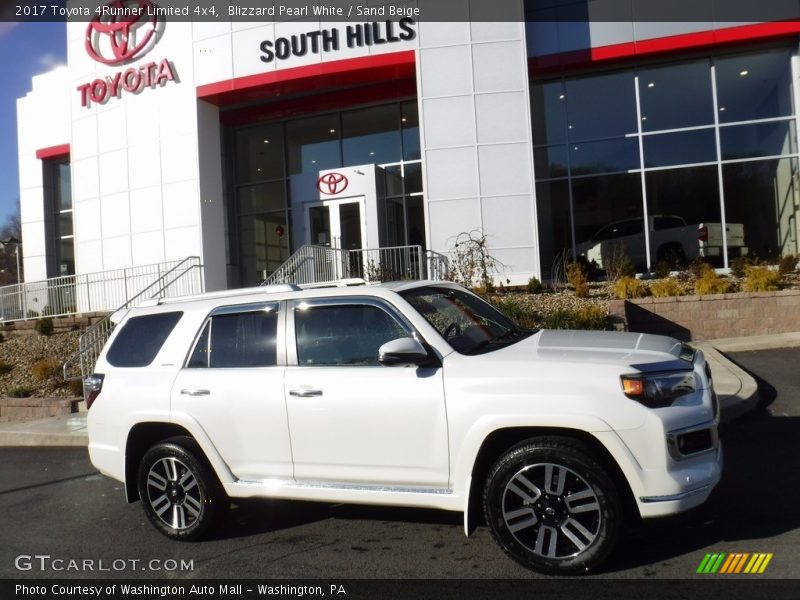 Blizzard Pearl White / Sand Beige 2017 Toyota 4Runner Limited 4x4
