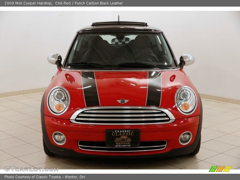 Chili Red / Punch Carbon Black Leather 2009 Mini Cooper Hardtop