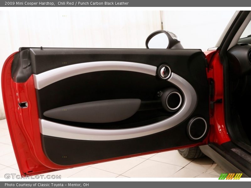 Chili Red / Punch Carbon Black Leather 2009 Mini Cooper Hardtop
