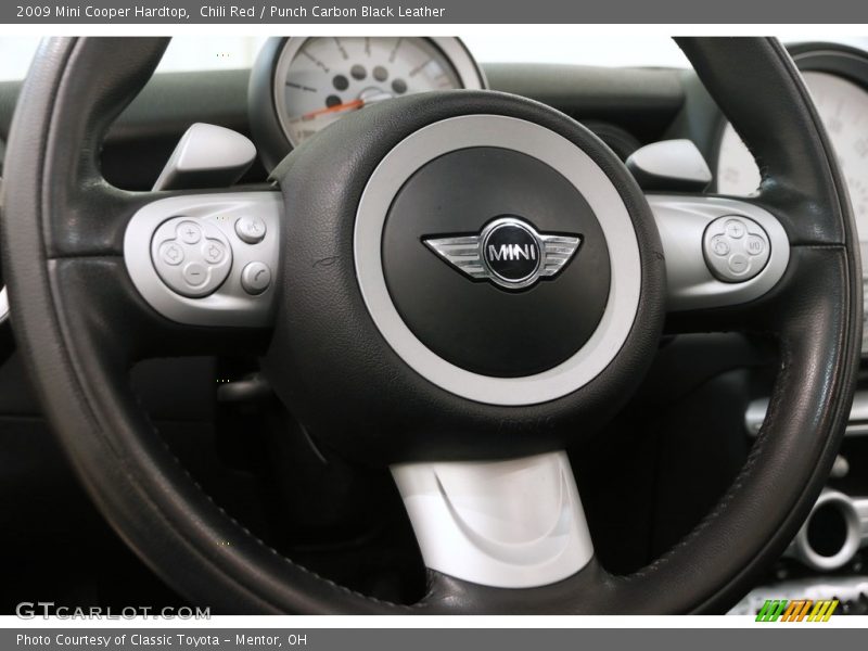 Chili Red / Punch Carbon Black Leather 2009 Mini Cooper Hardtop
