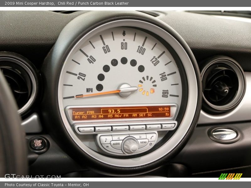 Chili Red / Punch Carbon Black Leather 2009 Mini Cooper Hardtop