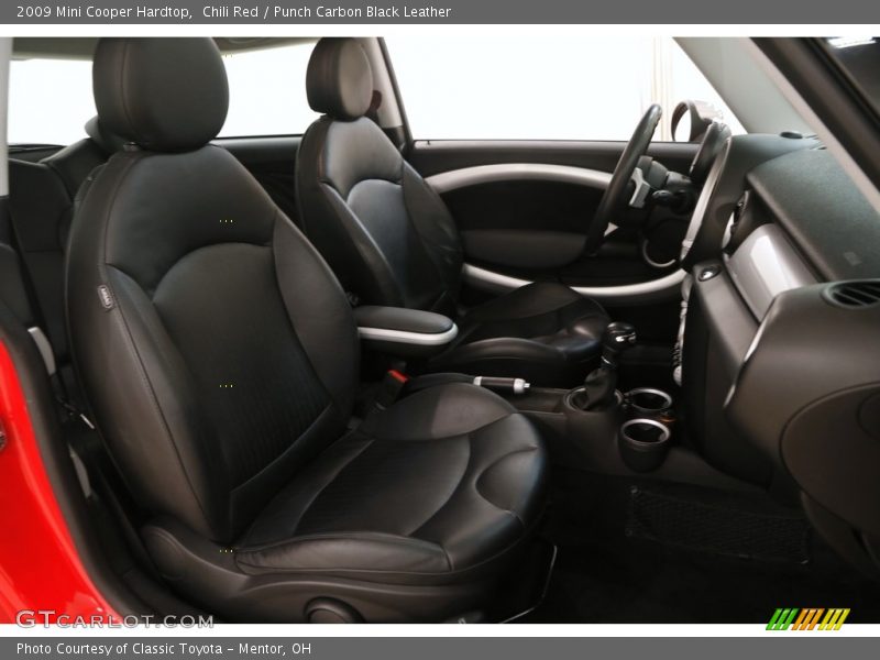 Chili Red / Punch Carbon Black Leather 2009 Mini Cooper Hardtop