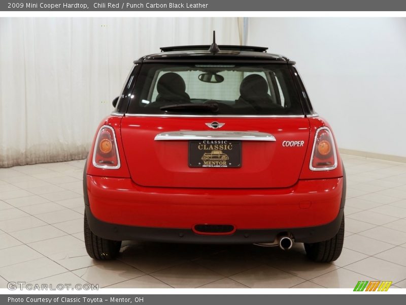 Chili Red / Punch Carbon Black Leather 2009 Mini Cooper Hardtop