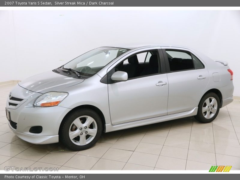 Silver Streak Mica / Dark Charcoal 2007 Toyota Yaris S Sedan