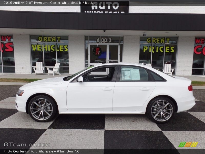 Glacier White Metallic / Black 2016 Audi A4 2.0T Premium