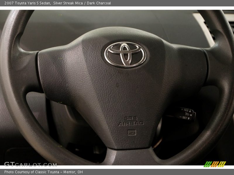 Silver Streak Mica / Dark Charcoal 2007 Toyota Yaris S Sedan