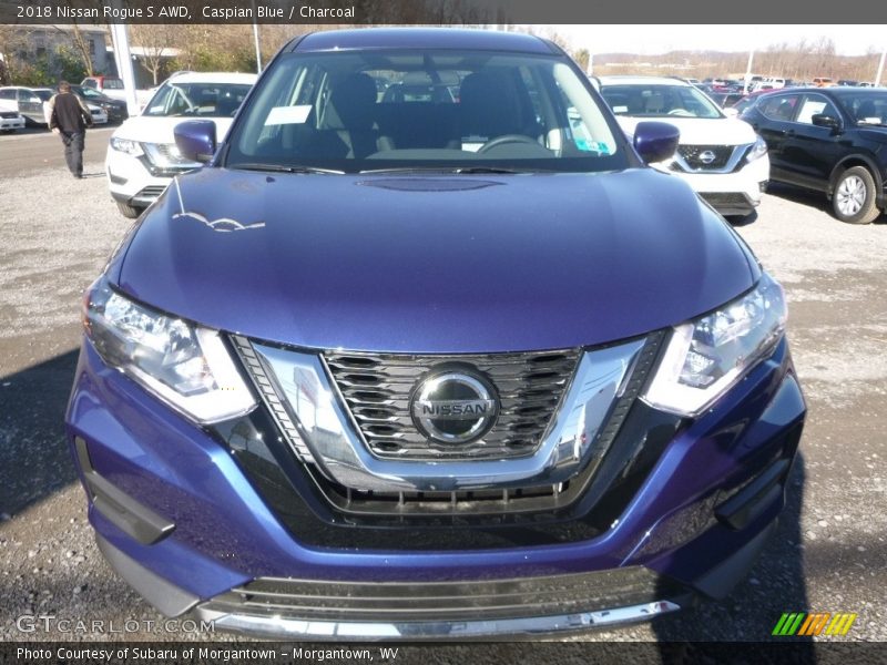 Caspian Blue / Charcoal 2018 Nissan Rogue S AWD