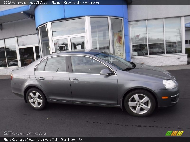 Platinum Gray Metallic / Anthracite 2009 Volkswagen Jetta SE Sedan