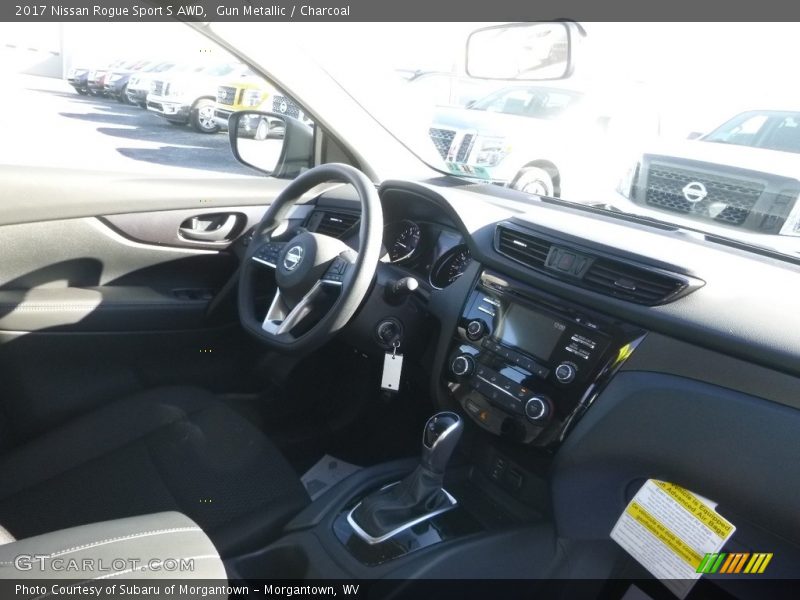 Gun Metallic / Charcoal 2017 Nissan Rogue Sport S AWD