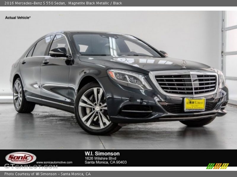 Magnetite Black Metallic / Black 2016 Mercedes-Benz S 550 Sedan