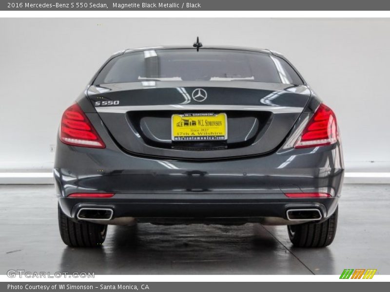Magnetite Black Metallic / Black 2016 Mercedes-Benz S 550 Sedan