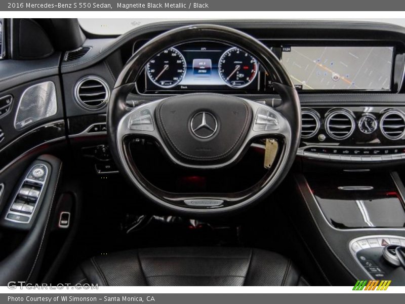 Magnetite Black Metallic / Black 2016 Mercedes-Benz S 550 Sedan