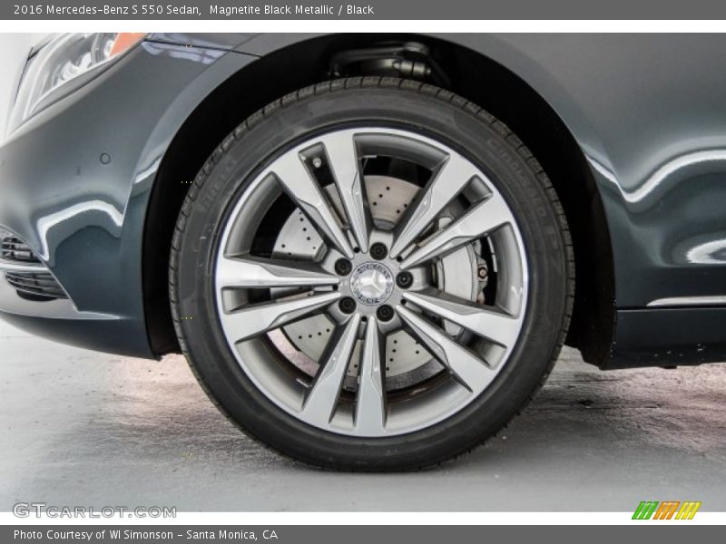 Magnetite Black Metallic / Black 2016 Mercedes-Benz S 550 Sedan