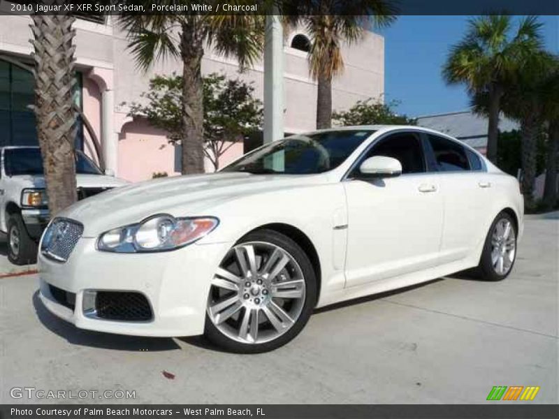 Porcelain White / Charcoal 2010 Jaguar XF XFR Sport Sedan
