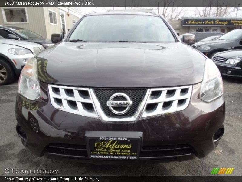 Cayenne Red / Black 2013 Nissan Rogue SV AWD