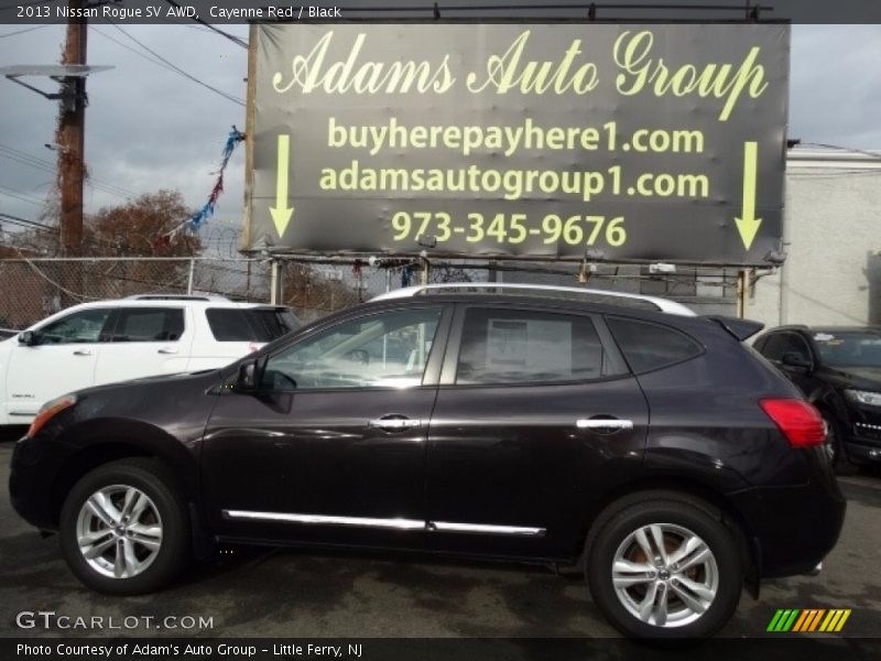 Cayenne Red / Black 2013 Nissan Rogue SV AWD