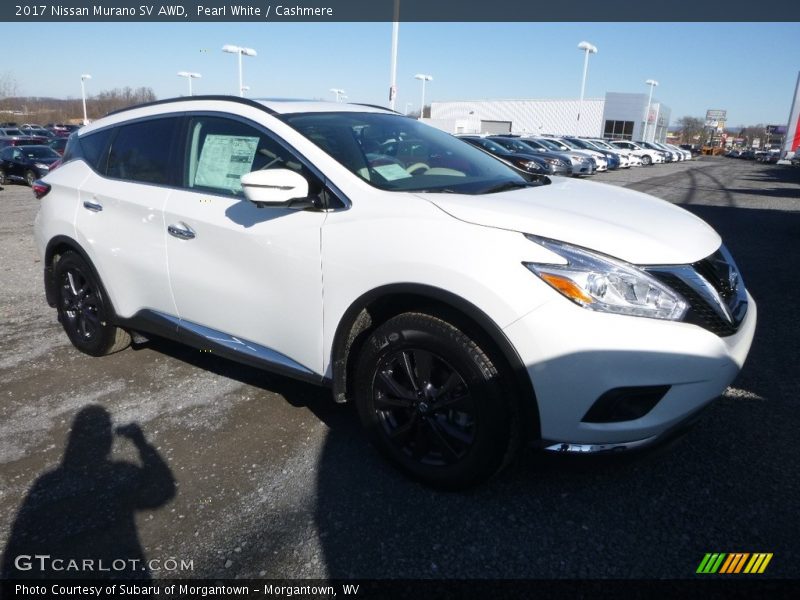 Pearl White / Cashmere 2017 Nissan Murano SV AWD