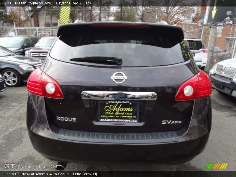 Cayenne Red / Black 2013 Nissan Rogue SV AWD