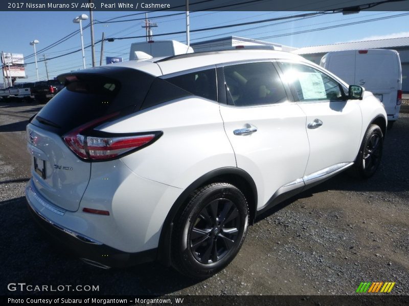 Pearl White / Cashmere 2017 Nissan Murano SV AWD