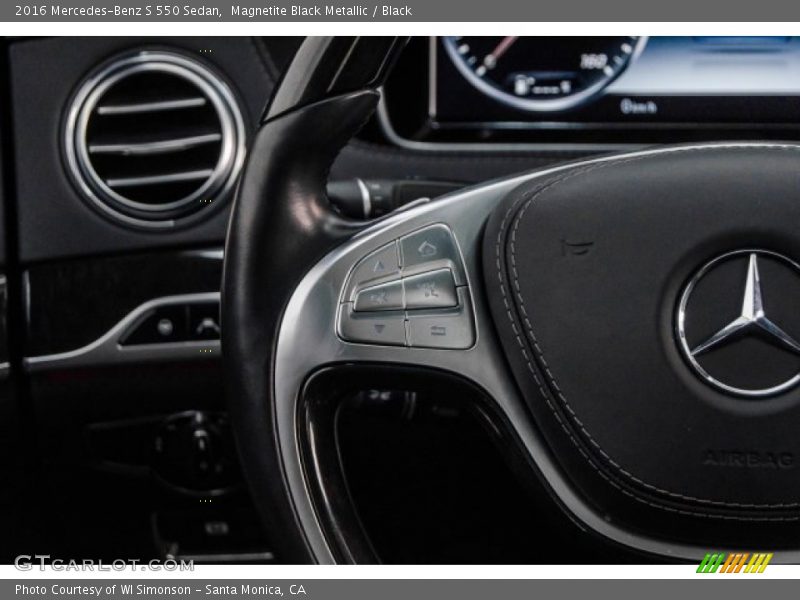 Magnetite Black Metallic / Black 2016 Mercedes-Benz S 550 Sedan