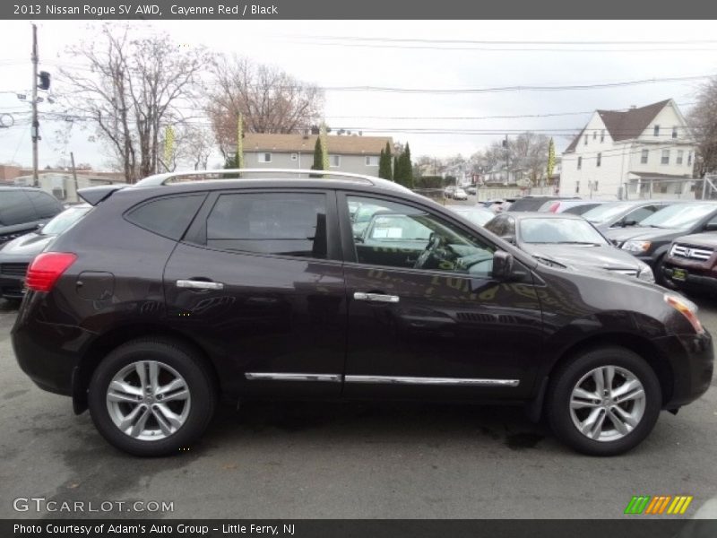Cayenne Red / Black 2013 Nissan Rogue SV AWD
