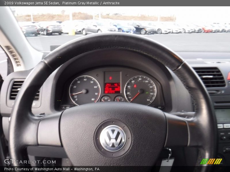 Platinum Gray Metallic / Anthracite 2009 Volkswagen Jetta SE Sedan