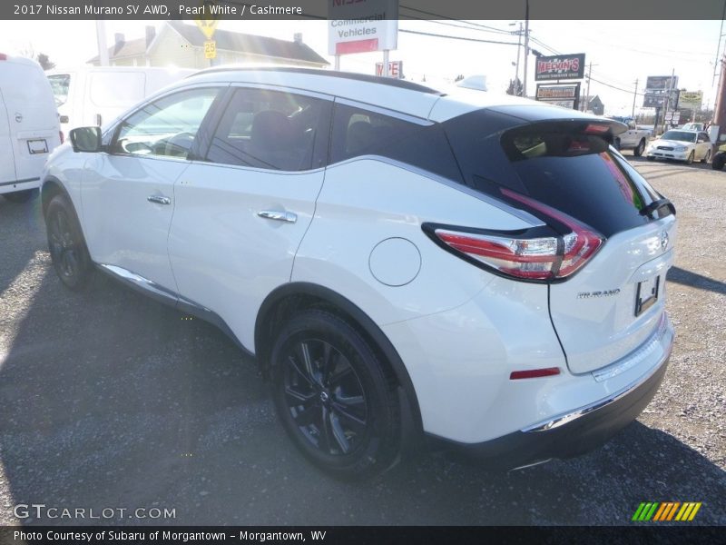 Pearl White / Cashmere 2017 Nissan Murano SV AWD