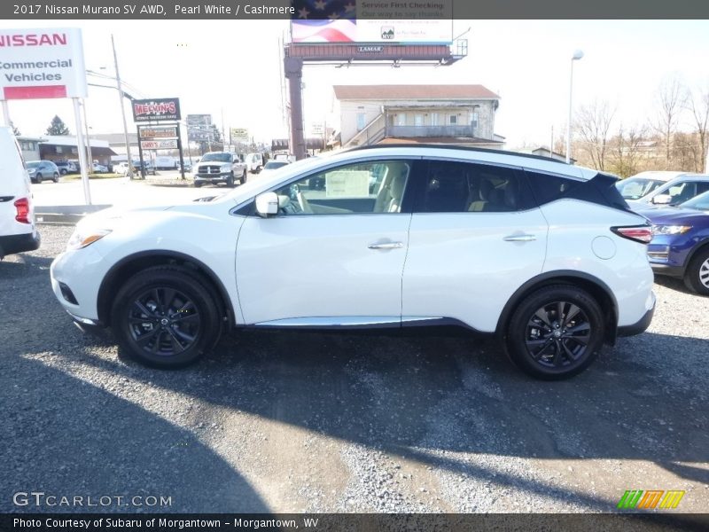 Pearl White / Cashmere 2017 Nissan Murano SV AWD