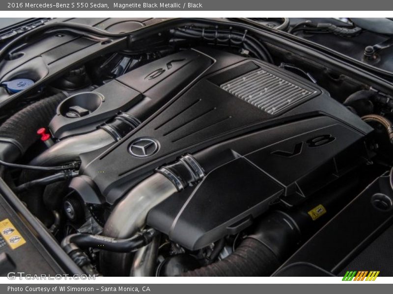 Magnetite Black Metallic / Black 2016 Mercedes-Benz S 550 Sedan