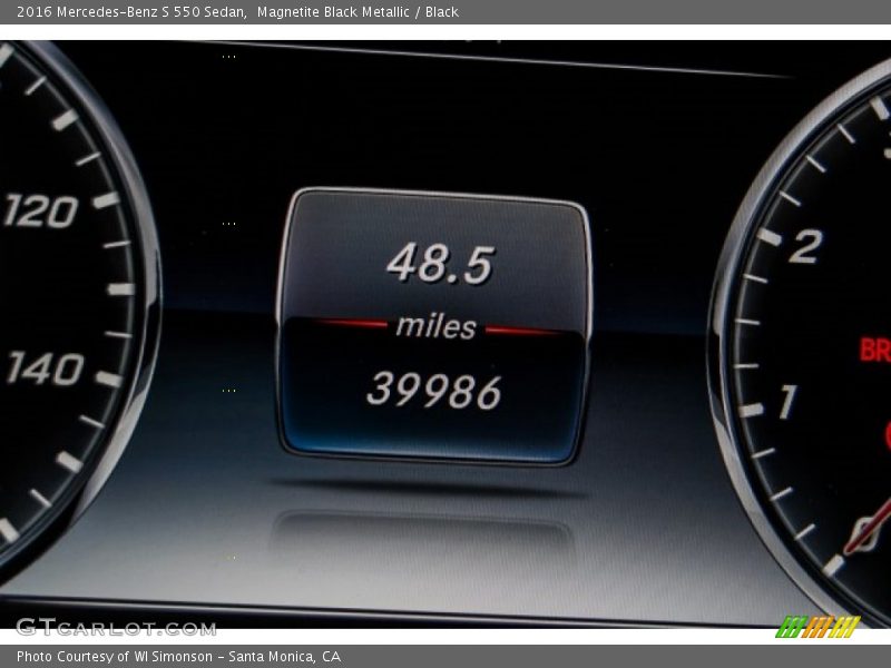 Magnetite Black Metallic / Black 2016 Mercedes-Benz S 550 Sedan