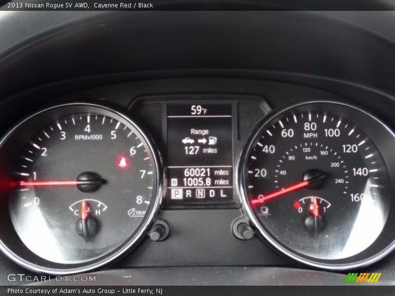 Cayenne Red / Black 2013 Nissan Rogue SV AWD