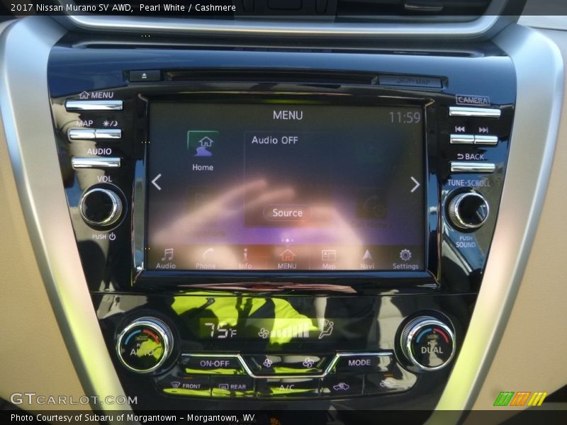 Pearl White / Cashmere 2017 Nissan Murano SV AWD