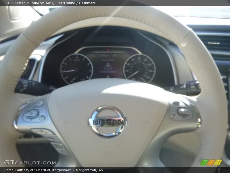 Pearl White / Cashmere 2017 Nissan Murano SV AWD
