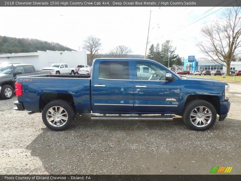 Deep Ocean Blue Metallic / High Country Saddle 2018 Chevrolet Silverado 1500 High Country Crew Cab 4x4