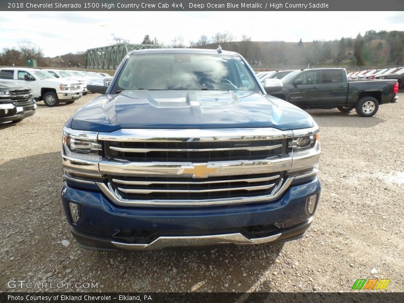 Deep Ocean Blue Metallic / High Country Saddle 2018 Chevrolet Silverado 1500 High Country Crew Cab 4x4