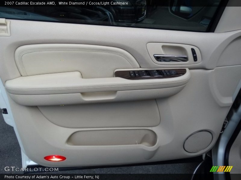 White Diamond / Cocoa/Light Cashmere 2007 Cadillac Escalade AWD