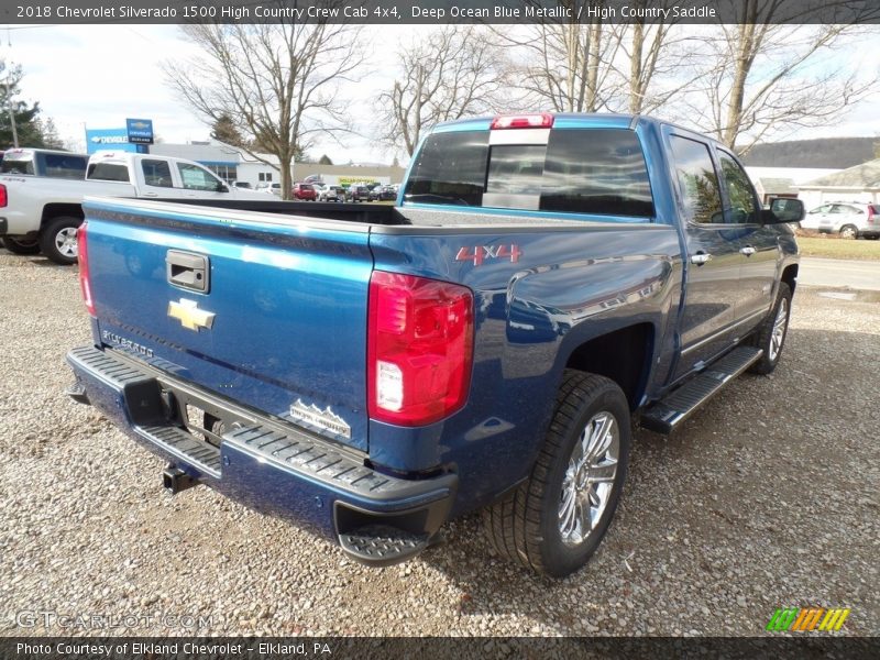 Deep Ocean Blue Metallic / High Country Saddle 2018 Chevrolet Silverado 1500 High Country Crew Cab 4x4