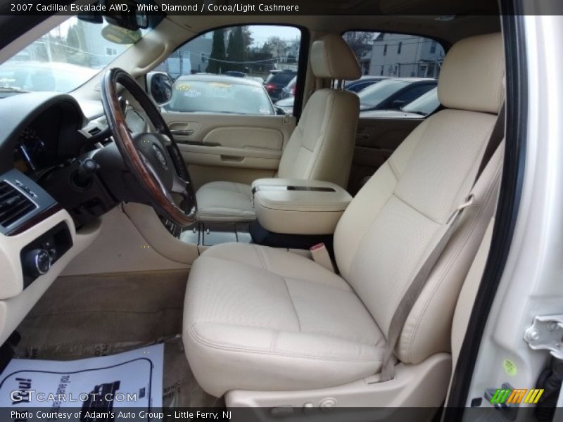 White Diamond / Cocoa/Light Cashmere 2007 Cadillac Escalade AWD