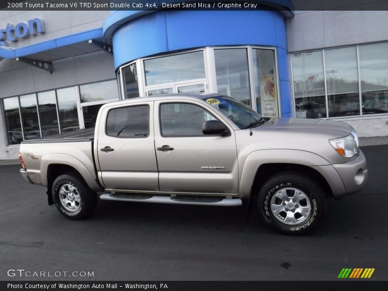 Desert Sand Mica / Graphite Gray 2008 Toyota Tacoma V6 TRD Sport Double Cab 4x4