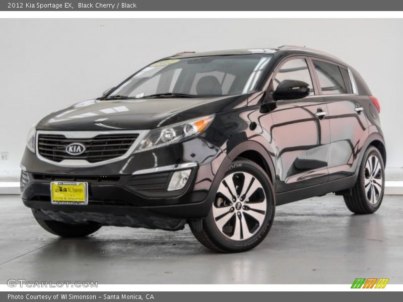 Black Cherry / Black 2012 Kia Sportage EX