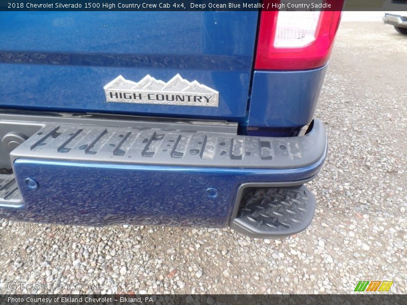 Deep Ocean Blue Metallic / High Country Saddle 2018 Chevrolet Silverado 1500 High Country Crew Cab 4x4