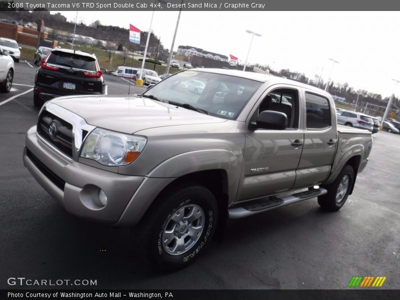 Desert Sand Mica / Graphite Gray 2008 Toyota Tacoma V6 TRD Sport Double Cab 4x4