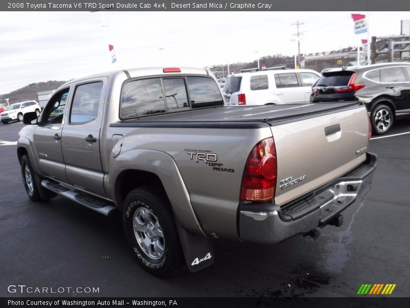 Desert Sand Mica / Graphite Gray 2008 Toyota Tacoma V6 TRD Sport Double Cab 4x4