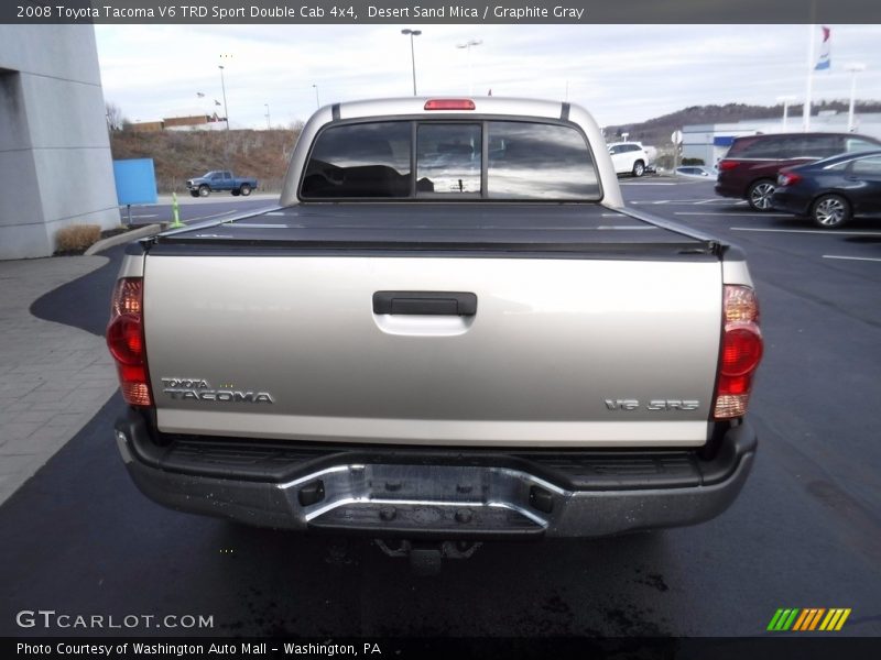 Desert Sand Mica / Graphite Gray 2008 Toyota Tacoma V6 TRD Sport Double Cab 4x4