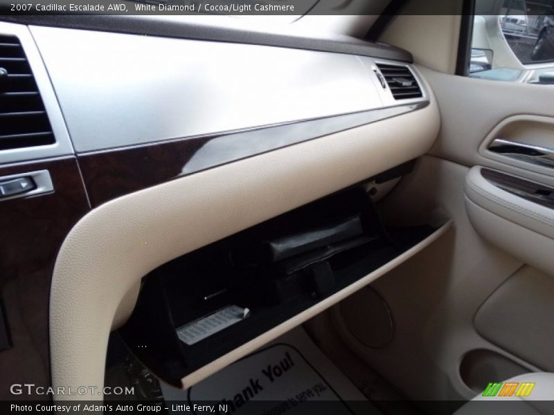 White Diamond / Cocoa/Light Cashmere 2007 Cadillac Escalade AWD