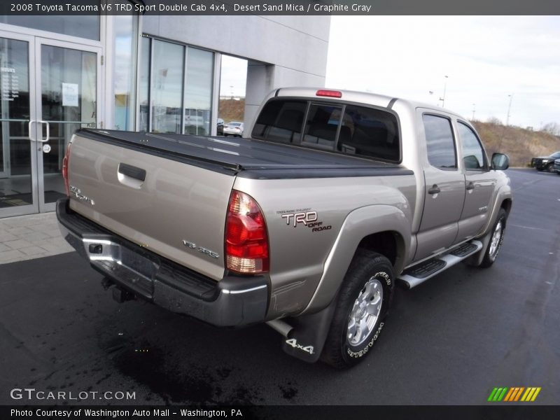 Desert Sand Mica / Graphite Gray 2008 Toyota Tacoma V6 TRD Sport Double Cab 4x4