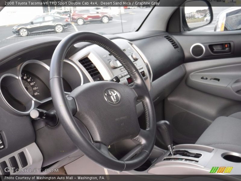 Desert Sand Mica / Graphite Gray 2008 Toyota Tacoma V6 TRD Sport Double Cab 4x4