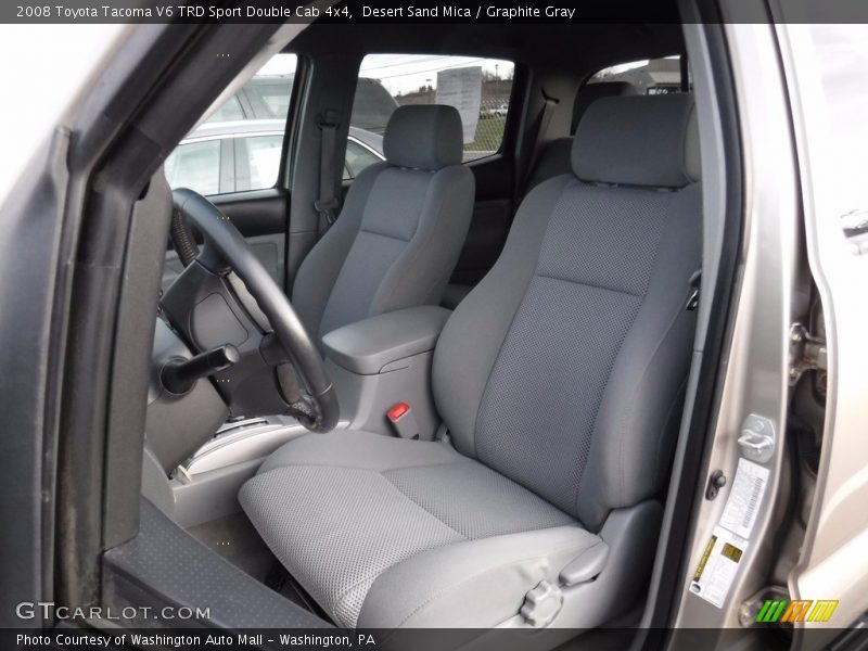 Desert Sand Mica / Graphite Gray 2008 Toyota Tacoma V6 TRD Sport Double Cab 4x4